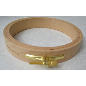 Nurge Embroidery Hoop, Wooden Screwed 24mm, Beechwood No. 2, 5" / 130mm