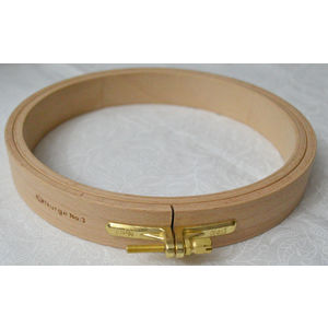 Nurge Embroidery Hoop, Wooden Screwed 24mm, Beechwood No. 3, 6" / 160mm