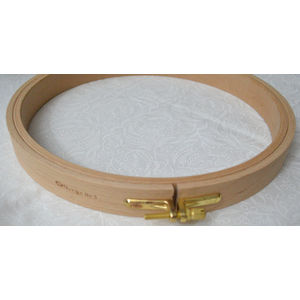 Nurge Embroidery Hoop, Wooden Screwed 24mm, Beechwood No. 5, 8.5" / 220mm