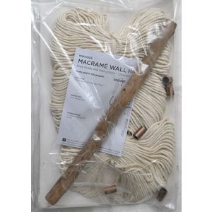 Birch Macrame Wall Hanging Kit, Chevron & Tassels, Approx. 30cm x 80cm