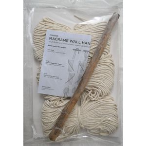 Birch Macrame Wall Hanging Kit, Leaves & Branches, Approx. 25cm x 120cm