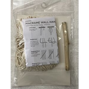 Birch Macrame Wall Hanging Kit, CHEVRON, Ap. 10cm x 53cm, MWH015