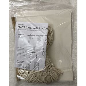 Birch Macrame Wall Hanging Kit, FRINGE, Ap. 20cm x 44cm, MWH018