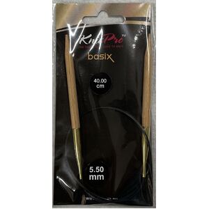 Knitpro 40cm Basix Birch Fixed Circular Knitting Needle 5.50mm