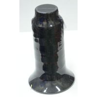 QA Woolly Nylon 1500m Cone BLACK, 100% Nylon Stretch Overlocking Thread, Serger Thread