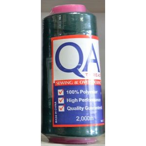 HEMLINE (QA) Overlocker & Sewing Thread 2000m, BOTTLE GREEN, 100% Polyester