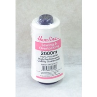 HEMLINE (QA) Overlocker & Sewing Thread 2000m, OFF WHITE, 100% Polyester