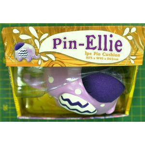 PIN CUSHION ELEPHANT PIN ELLIE H75 x W95 x D65mm, POOKI PURPLE