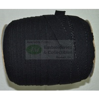 Uni-Trim Scalloped Elastic, 20mm Full 100 Metre ROLL, BLACK