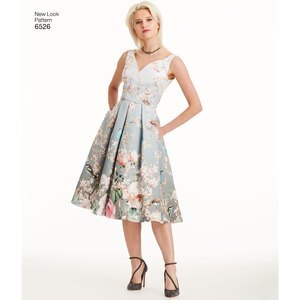 New Look Pattern 6526 Misses' Dress with Bodice Variations