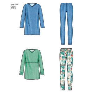 New Look Pattern 6529 Misses' Knit Tunics and Leggings
