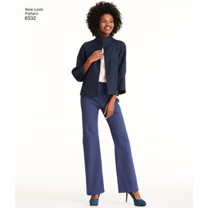 New Look Pattern 6532 Misses' Pants, Top and Jacket