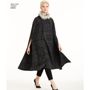 New Look Pattern 6535 Misses' Capes in Four Lengths