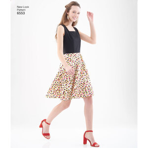 New Look Pattern 6553 Misses' Dress in Two Lengths