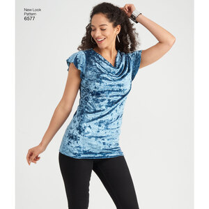 New Look Sewing Pattern 6577 Misses' Knit Tops