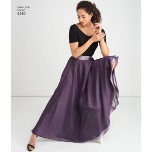 New Look Sewing Pattern 6580 Misses' Circle Skirt