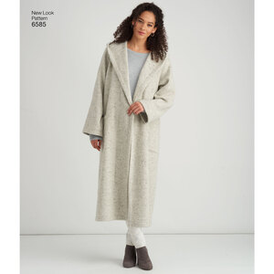 New Look Sewing Pattern 6585 Misses' Coat with Hood
