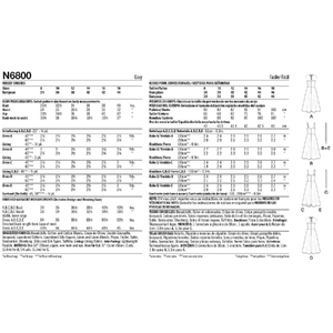 Misses' Dresses New Look Sewing Pattern N6800