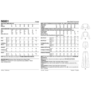 Misses' Tops, Shorts and Pants New Look Sewing Pattern N6801