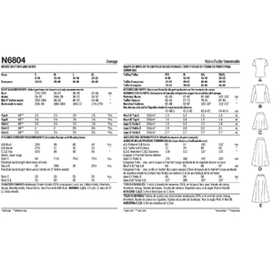 Misses' Knit Tops and Skirts New Look Sewing Pattern N6804