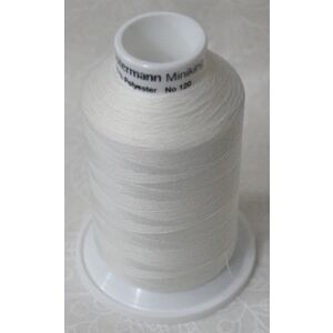 Gutermann Miniking #800 WHITE, 1000m Universal Sewing / Overlocking Thread