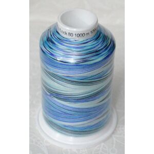 Gutermann Bulky-Lock No.80, 1000m Overlocking Thread #9957 Variegated Light Blues