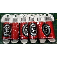6 x QA RED 100% Polyester Sewing Thread 500m Spools, OVERSTOCK 1/2 Price SPECIAL