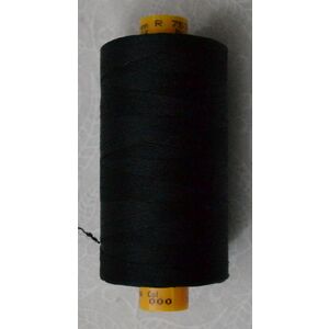 Gutermann R 753 Filament Silk #000 Black 400m Spool 100% Silk Thread
