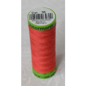 Gutermann Extra Fine Thread #16 BRIGHT RED, 200m Spool 100% Polyester