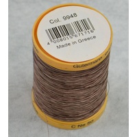 Gutermann Cotton Thread, 800m (876tds) #9948, Variegated Brown Sugar Cinamon
