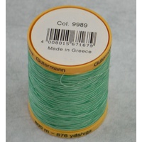 Gutermann Cotton Thread, 800m (876yds) #9989, Variegated Bahama Ocean Green