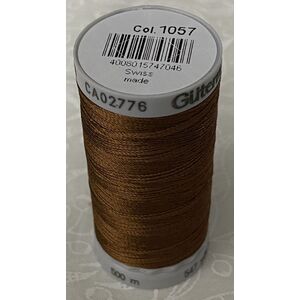 Gutermann Rayon 40 #1057 DARK TAWNY TAN, 500m Machine Embroidery Thread