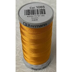 Gutermann Rayon 40 #1065 ORANGE YELLOW, 500m Machine Embroidery Thread