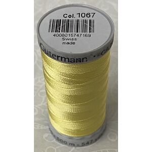 Gutermann Rayon 40 #1067 LEMON YELLOW, 500m Machine Embroidery Thread