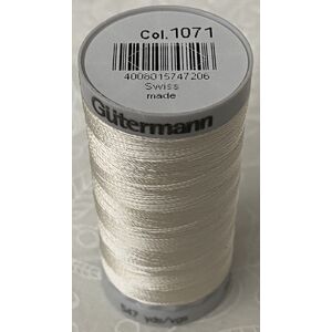 Gutermann Rayon 40 #1071 OFF WHITE, 500m Machine Embroidery Thread