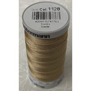 Gutermann Rayon 40 #1128 DARK ECRU, 500m Machine Embroidery Thread