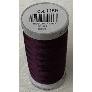 Gutermann Rayon 40 #1189 DARK CHESTNUT, 500m Machine Embroidery Thread