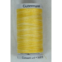 Gutermann Cotton 30 #4002 VARIEGATED YELLOW 300m Embroidery & Quilting Thread
