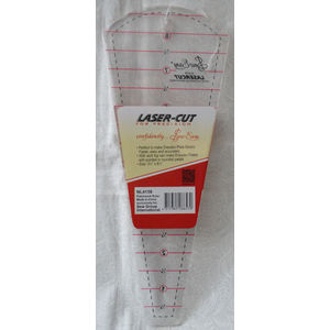 Sew Easy Dresden Plate Ruler 3 3/8" x 8 3/4", Patchwork & Quilting Ruler