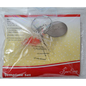 Sew Easy Mini Triangle 8 Piece Template Set, 3/4" to 3", Great Quilting Templates