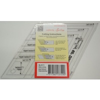 Quilt Diamond Ruler, Multi Size, 60 Degree Diamond Template, 1 1/2" to 4 1/2"