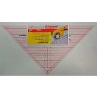 Sew Easy 90 Degree Patchwork Triangle 7 1/2 x 15", Durable Acrylic Lasercut Triangle