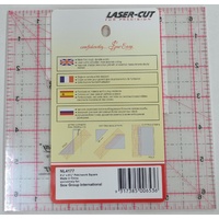 Sew Easy Quilting Patchwork Ruler 6.5" Square, Lasercut For Precision