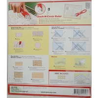 Sew Easy Circle N Slash Ruler, Cut Circles From 5 to 23cm, Curve Slash Marking