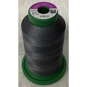 ISACORD 40 #0112 LEADVILLE GREY 1000m Machine Embroidery Sewing Thread