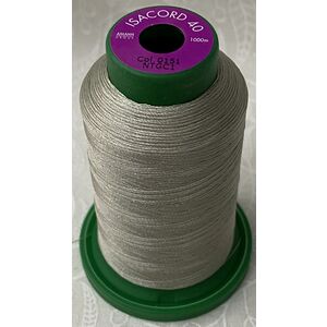 ISACORD 40 #0151 CLOUD GREY 1000m Machine Embroidery Sewing Thread