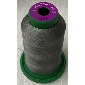 ISACORD 40 #0152 DOLPHIN GREY 1000m Machine Embroidery Sewing Thread
