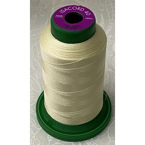 ISACORD 40 #0270 BUTTERCREAM 1000m Machine Embroidery Sewing Thread