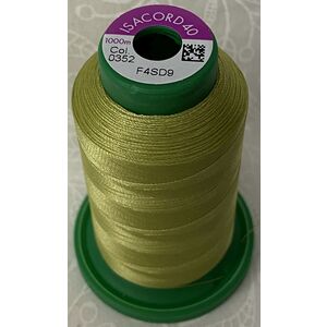 ISACORD 40 #0352 MARSH GREEN 1000m Machine Embroidery Sewing Thread