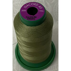 ISACORD 40 #0453 ARMY DRAB GREEN 1000m Machine Embroidery Sewing Thread